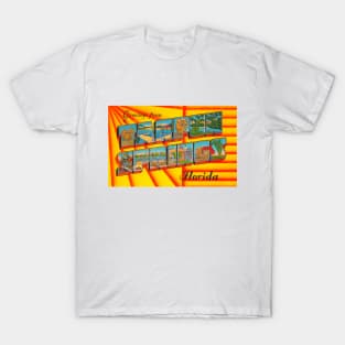 Greetings from Tarpon Springs Florida, Vintage Large Letter Postcard T-Shirt